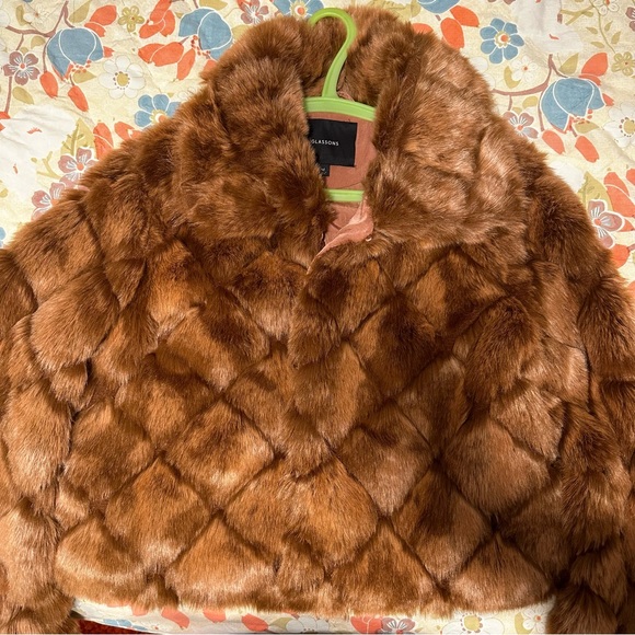 Quilted faux fur coat - Picture 3 of 5